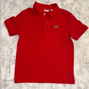 Lacoste Kids Red Polo 4Y